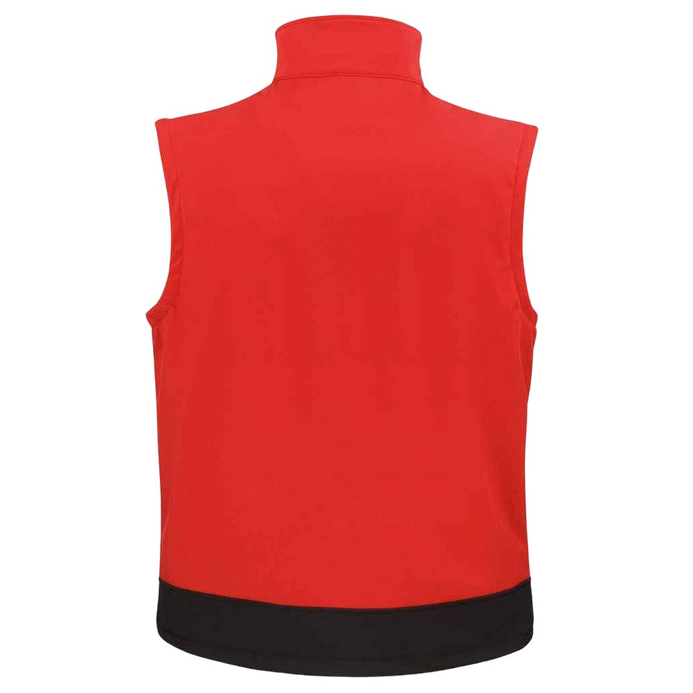 Red-Black - Back - Result Mens Soft Shell Bodywarmer