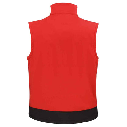 Red-Black - Back - Result Mens Soft Shell Bodywarmer