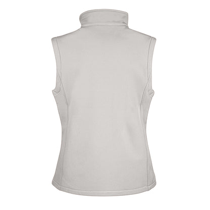 White-Black - Back - Result Womens-Ladies Core Printable Soft Shell Bodywarmer
