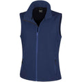 Navy - Front - Result Womens-Ladies Core Printable Soft Shell Bodywarmer