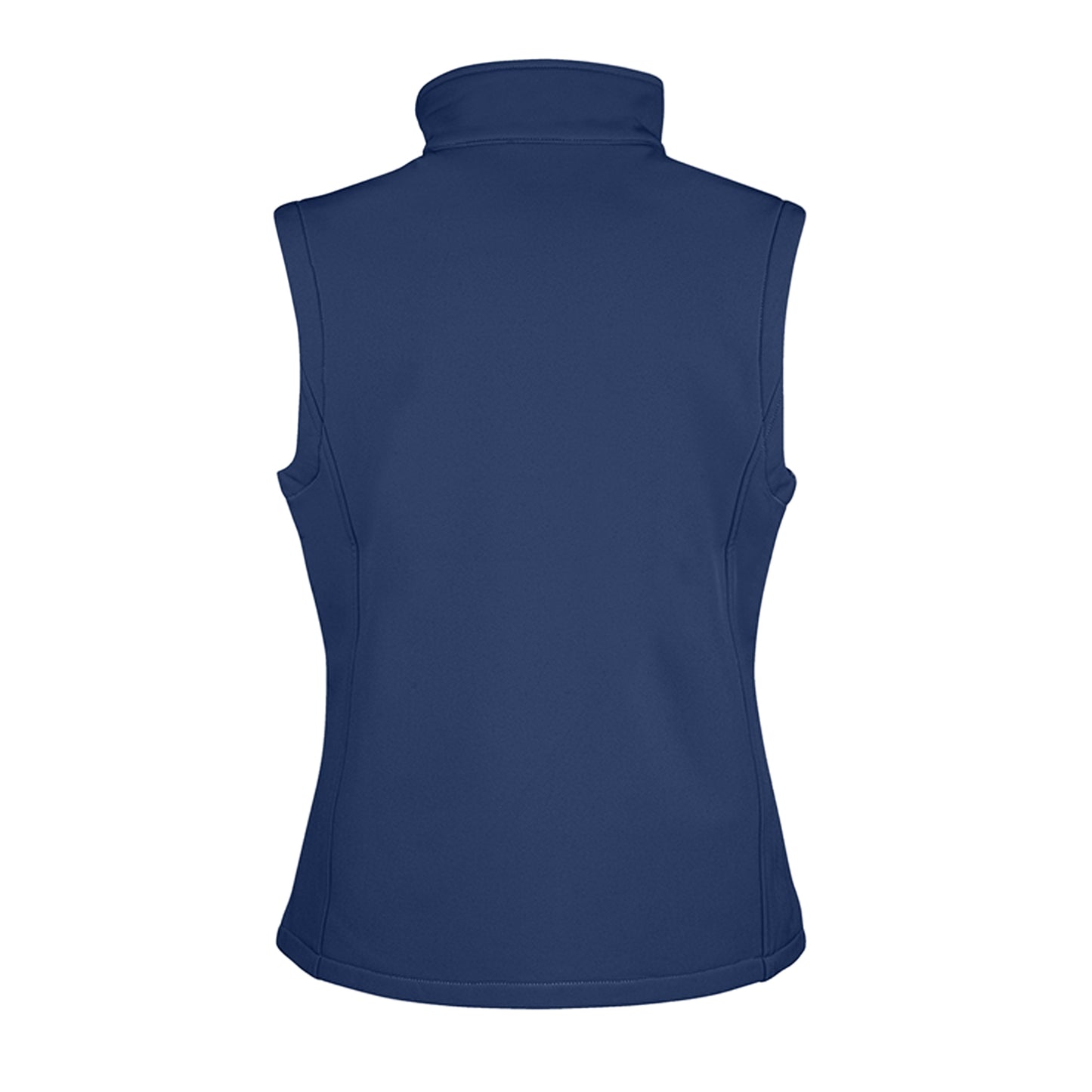 Navy-Royal Blue - Back - Result Womens-Ladies Core Printable Soft Shell Bodywarmer