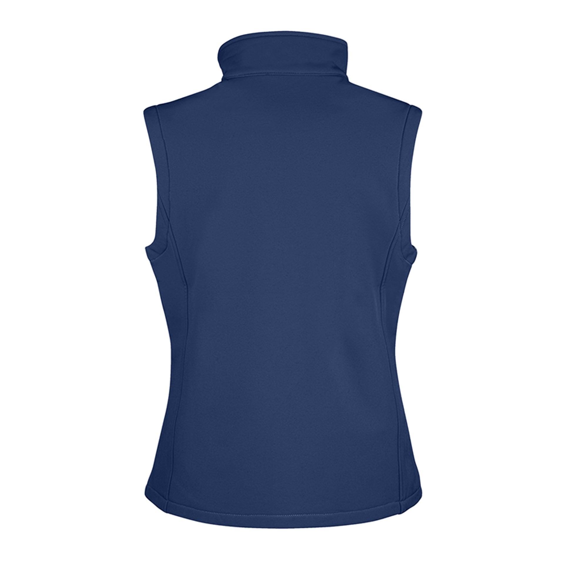 Navy-Royal Blue - Back - Result Womens-Ladies Core Printable Soft Shell Bodywarmer