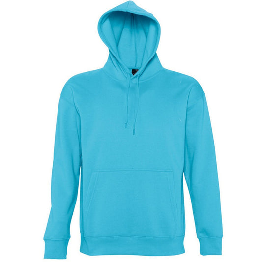 Turquoise - Front - SOLS Slam Unisex Hooded Sweatshirt - Hoodie