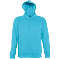 Turquoise - Front - SOLS Slam Unisex Hooded Sweatshirt - Hoodie