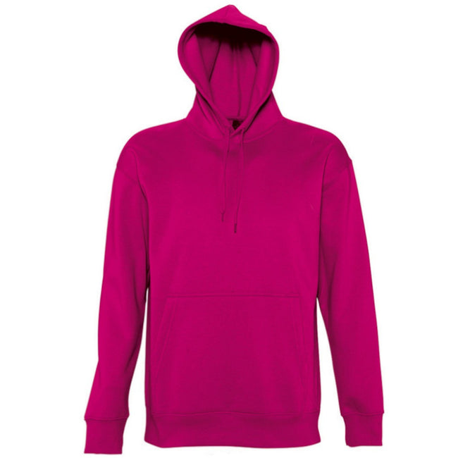 Fuchsia - Front - SOLS Slam Unisex Hooded Sweatshirt - Hoodie