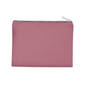 Light Marsala-Silver - Front - Kimood Medium Cotton Canvas Pouch
