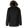 Black - Front - Kariban Adults Unisex Winter Parka Jacket