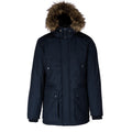 Navy - Front - Kariban Adults Unisex Winter Parka Jacket