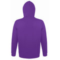Dark Purple - Back - SOLS Snake Unisex Hooded Sweatshirt - Hoodie