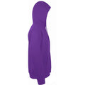 Dark Purple - Side - SOLS Snake Unisex Hooded Sweatshirt - Hoodie