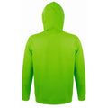 Lime - Back - SOLS Snake Unisex Hooded Sweatshirt - Hoodie