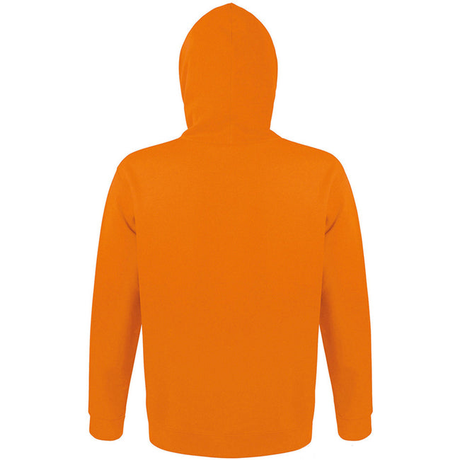 Orange - Back - SOLS Snake Unisex Hooded Sweatshirt - Hoodie
