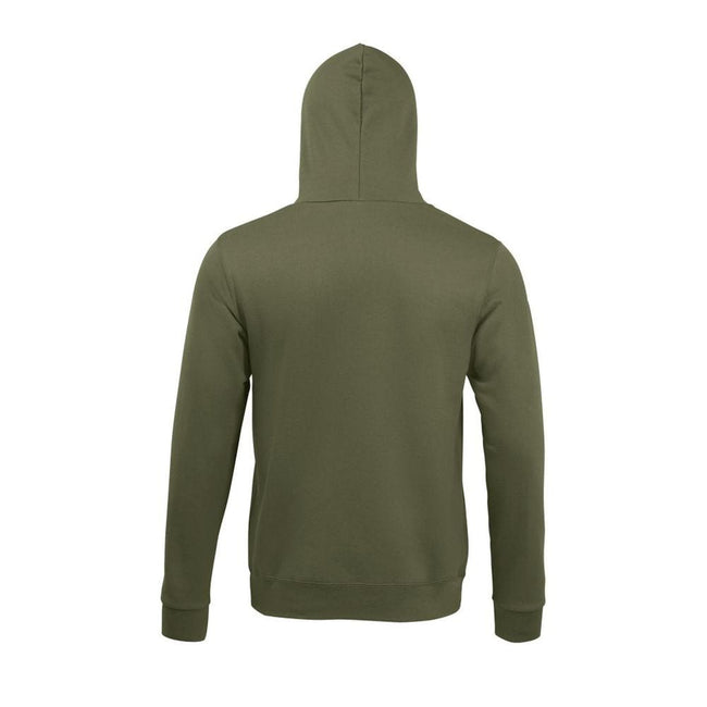 Dark Green - Back - SOLS Snake Unisex Hooded Sweatshirt - Hoodie