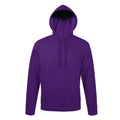 Dark Purple - Front - SOLS Snake Unisex Hooded Sweatshirt - Hoodie
