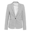 Light Grey Heather - Front - Kariban Womens-Ladies Knitted Blazer