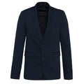 Night Navy Heather - Front - Kariban Mens Knitted Blazer