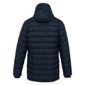 Navy - Back - Kariban Mens Lightweight Long Padded Parka Jacket