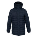 Navy - Front - Kariban Mens Lightweight Long Padded Parka Jacket