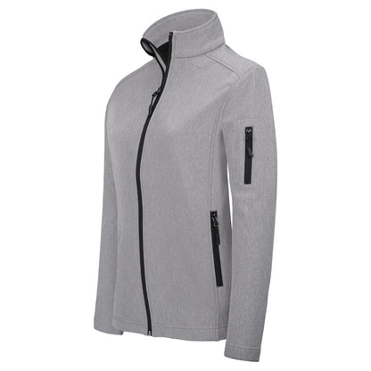 Marl Grey - Front - Kariban Womens-Ladies Soft Shell Jacket
