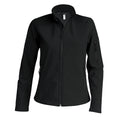 Black - Front - Kariban Womens-Ladies Soft Shell Jacket