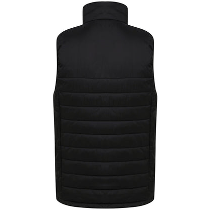 Black - Back - Henbury Unisex Adults Padded Gilet