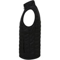 Black - Side - Henbury Unisex Adults Padded Gilet