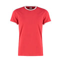 Red-White - Front - Kustom Kit Mens Fashion Fit Ringer T-Shirt