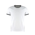 White-Black - Front - Kustom Kit Mens Fashion Fit Ringer T-Shirt