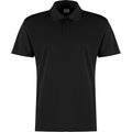Black - Front - Kustom Kit Mens Cooltex Plus Micro Mesh Polo Shirt
