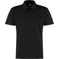 Black - Front - Kustom Kit Mens Cooltex Plus Micro Mesh Polo Shirt
