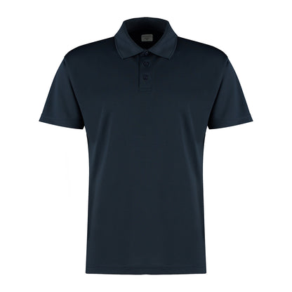 Navy - Front - Kustom Kit Mens Cooltex Plus Micro Mesh Polo Shirt