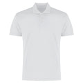 White - Front - Kustom Kit Mens Cooltex Plus Micro Mesh Polo Shirt