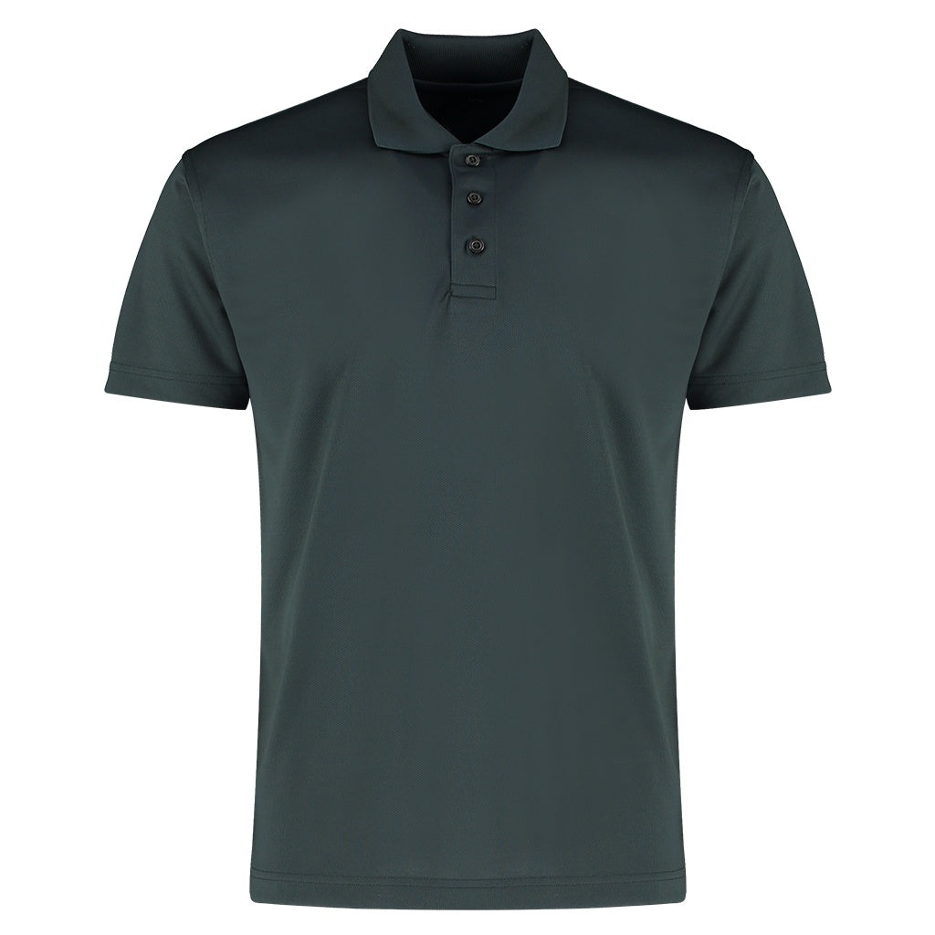 Graphite Grey - Front - Kustom Kit Mens Cooltex Plus Micro Mesh Polo Shirt