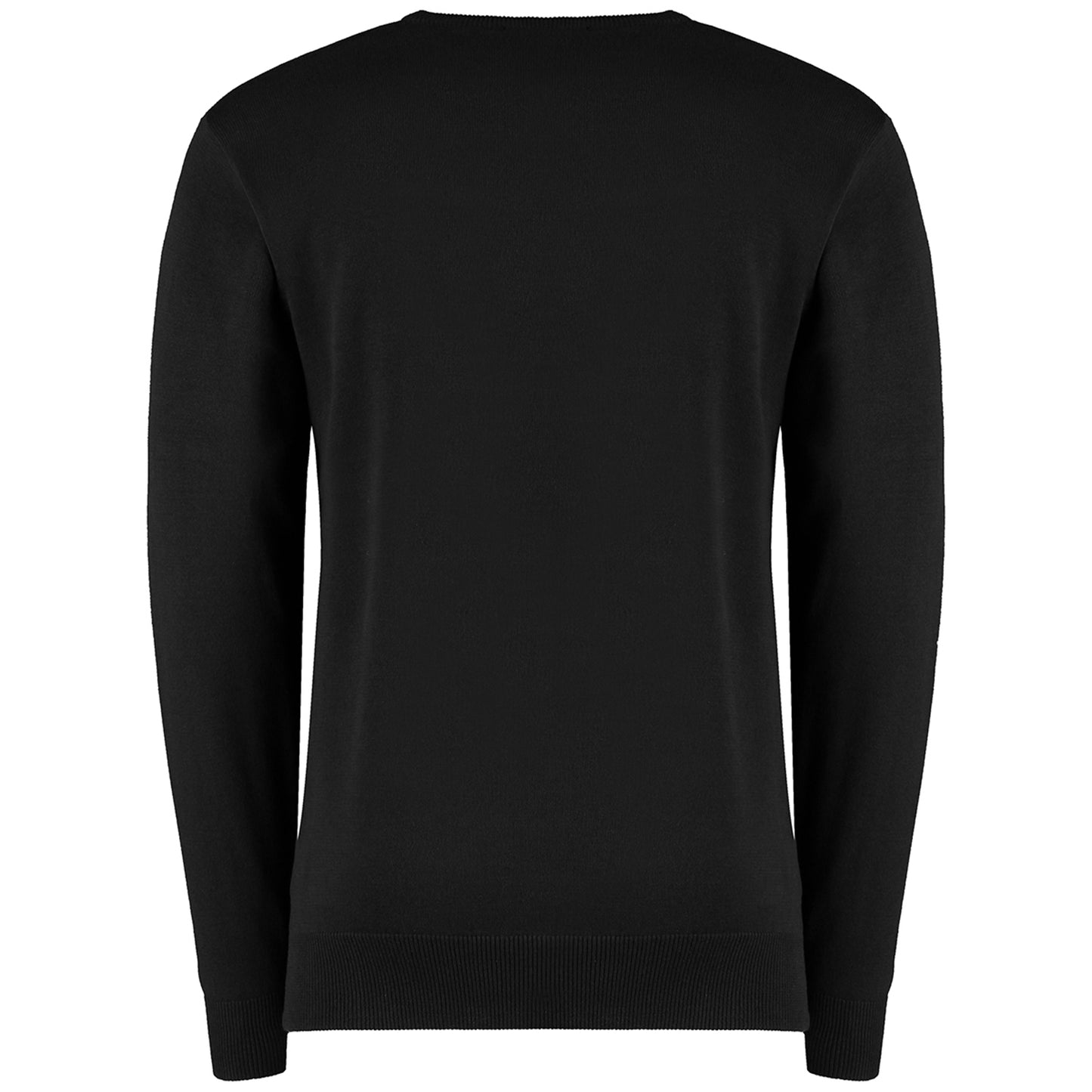 Black - Back - Kustom Kit Mens Arundel Crew Neck Sweater