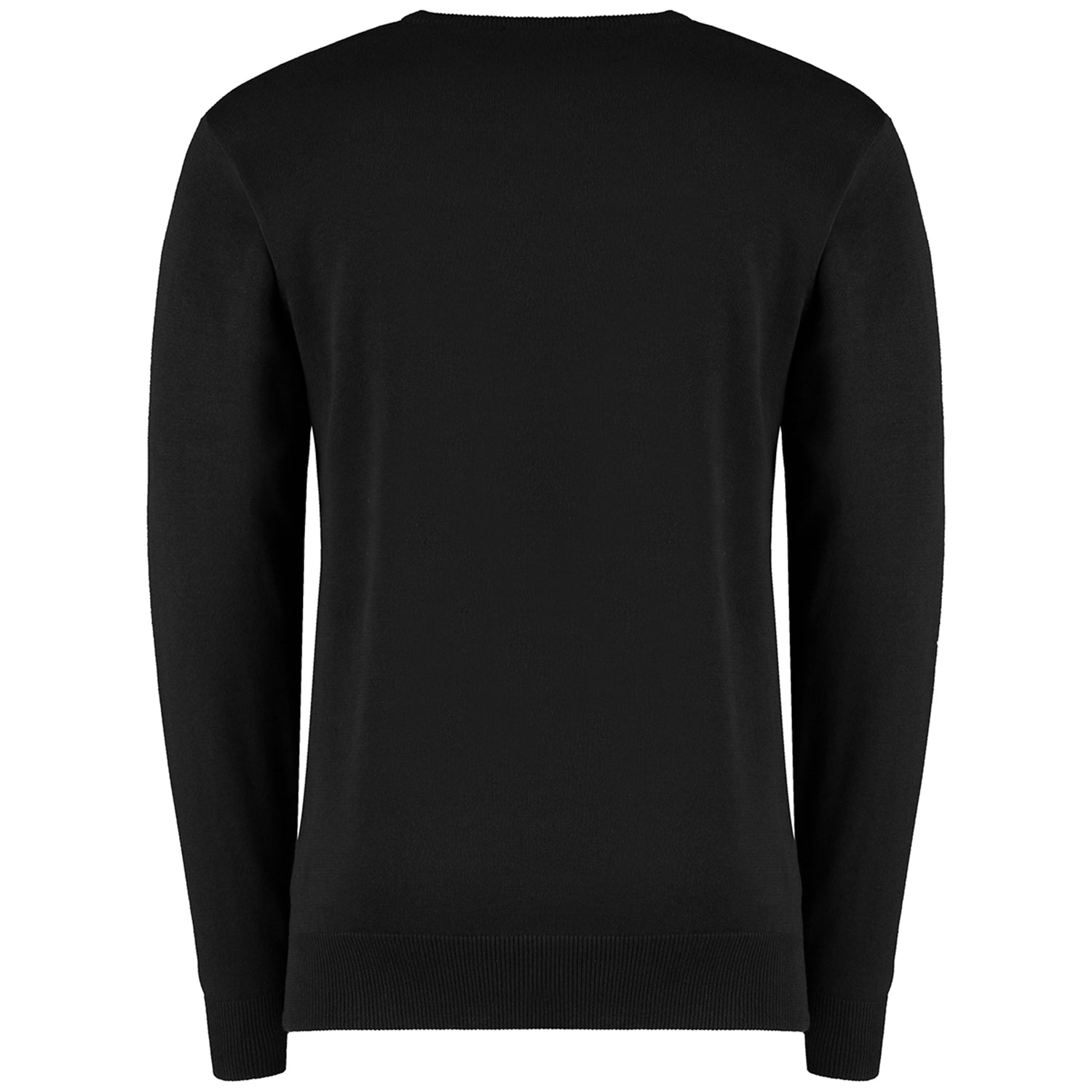 Black - Back - Kustom Kit Mens Arundel Crew Neck Sweater