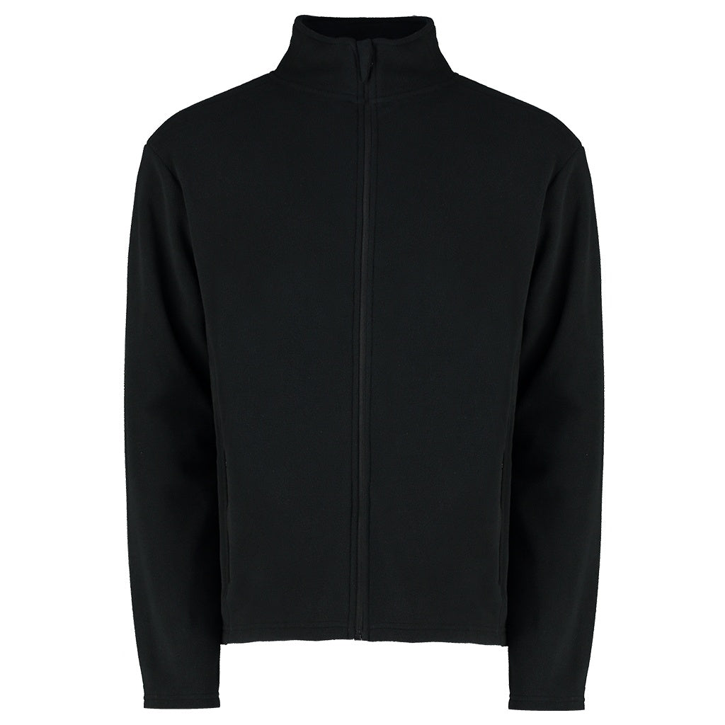 Black - Front - Kustom Kit Adults Unisex Corporate Micro Fleece Jacket