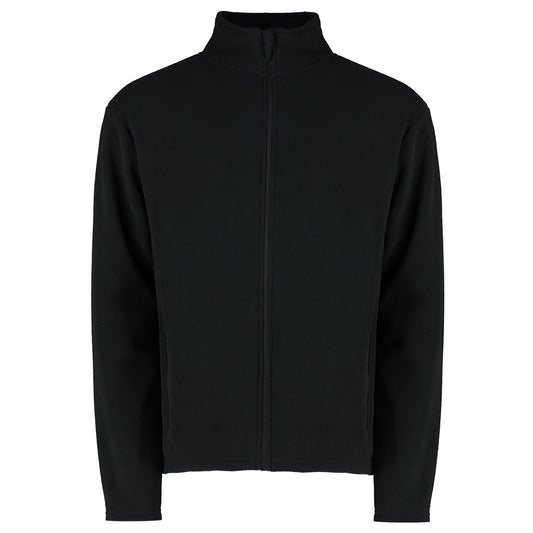 Black - Front - Kustom Kit Adults Unisex Corporate Micro Fleece Jacket