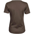 Chocolate Brown - Back - Tee Jays Womens-Ladies Interlock T-Shirt