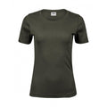 Deep Green - Front - Tee Jays Womens-Ladies Interlock T-Shirt