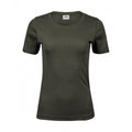 Deep Green - Front - Tee Jays Womens-Ladies Interlock T-Shirt