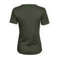 Deep Green - Back - Tee Jays Womens-Ladies Interlock T-Shirt