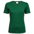 Forest Green - Front - Tee Jays Womens-Ladies Interlock T-Shirt