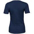 Navy - Back - Tee Jays Womens-Ladies Interlock T-Shirt
