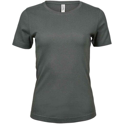 Powder Grey - Front - Tee Jays Womens-Ladies Interlock T-Shirt