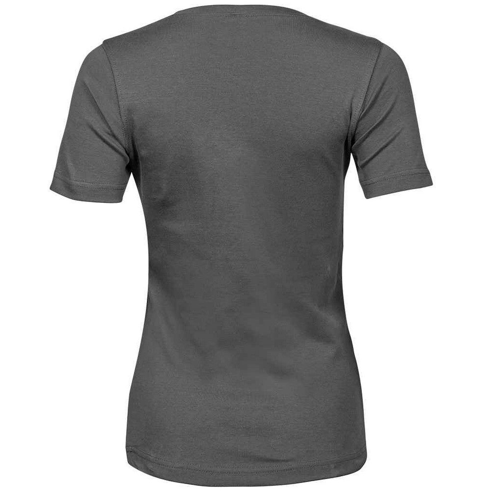 Powder Grey - Back - Tee Jays Womens-Ladies Interlock T-Shirt