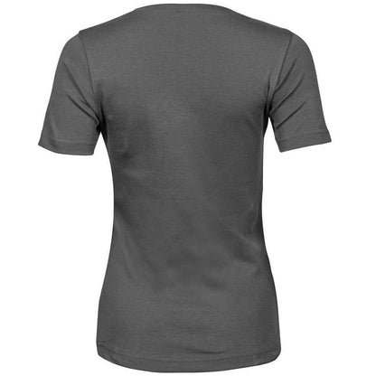 Powder Grey - Back - Tee Jays Womens-Ladies Interlock T-Shirt