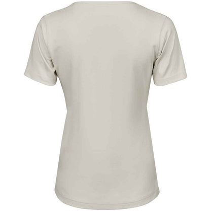 Cement - Back - Tee Jays Womens-Ladies Interlock T-Shirt