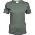 Leaf Green - Front - Tee Jays Womens-Ladies Interlock T-Shirt