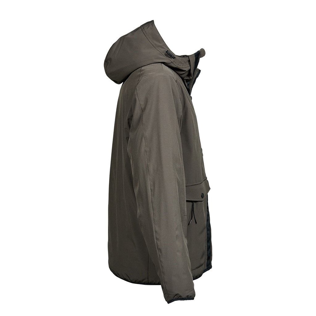 Dark Olive - Side - Tee Jays Mens Urban Adventure Soft Shell Jacket