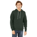 Heather Forest Green - Side - Bella + Canvas Adults Unisex Pullover Hoodie